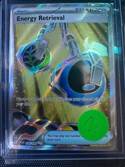 Pokémon Energy Retrieval Full Art Trainer Card 108/086