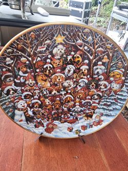 Collectible Dog Plates - Numbered - Franklin Mint