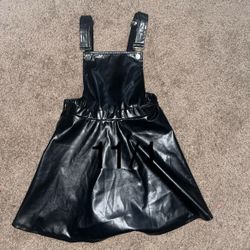 Black Overalls Dress