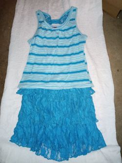 Girls Tank Top & Skirt