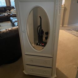 White Chest Mirror 