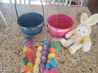 2 brand new Easter baskets with tags plus new eggs