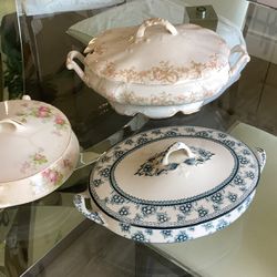 Antique Covered Dishes 