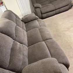 Reclining Couch Set For Sale 