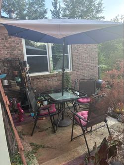 Patio table and chairs