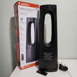 LASKO Bladeless 28' Electric Oscillating Tower Ceramic Space Heater W/REMOTE