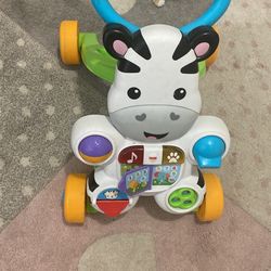 Fisher Price, Push Toy, Zebra, Music And Learning