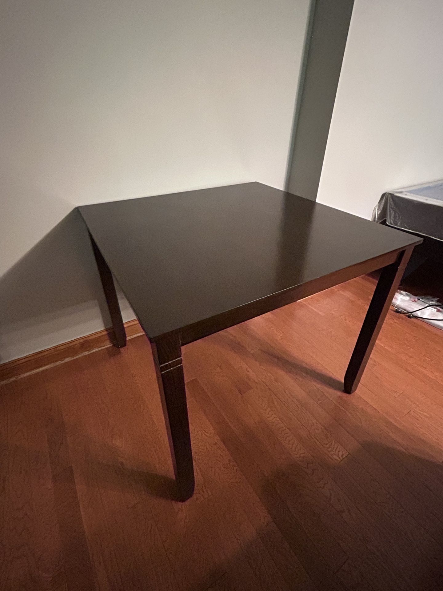 Dark Wood High Kitchen Table