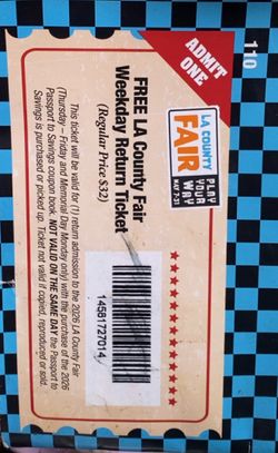 LA county fair Ticket