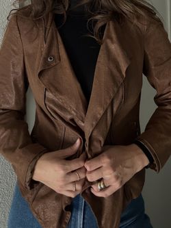 Brown Suede Classy Fall Women’s Jacket
