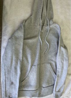 KOZE Apparel Gray Full Zip Fleece Hoodie Women’s Small Lightweight Sweatshirt
