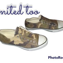 Limited Too Women's Size 9 Camo Slip Ons