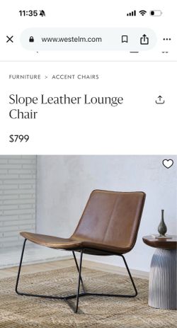 Tan leather Accent chair