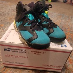 Jordan 6 Retro Turbo Green (GS) Sz 5y Og Box Not Included