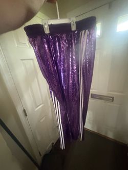 Adidas x KoRn Purple Sequin Pants XL RARE!!