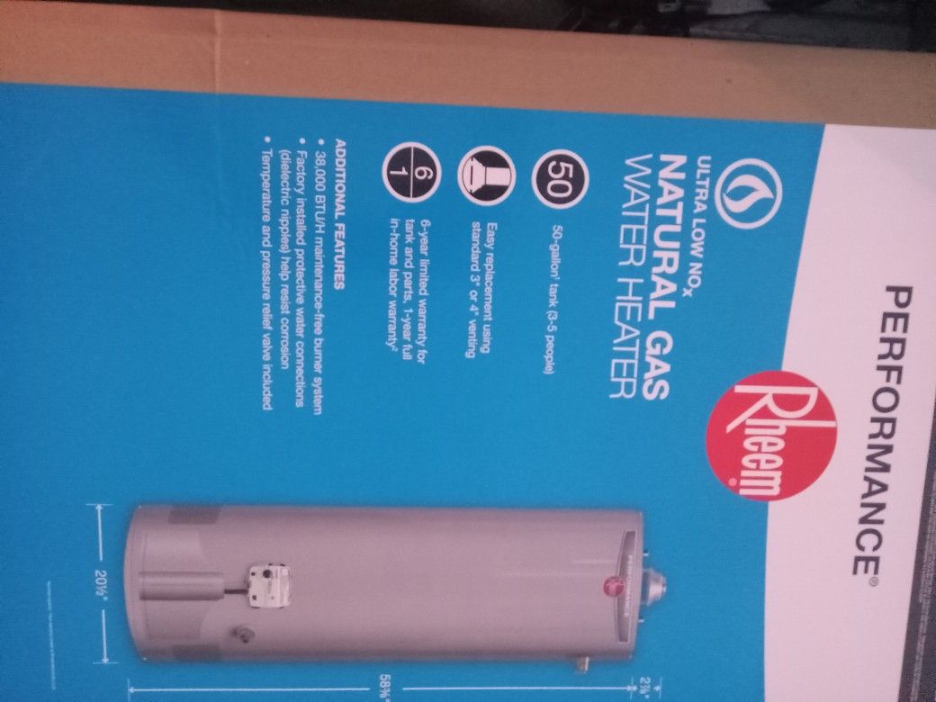 Brand New Unopened In Box.   WATER HEATER.   