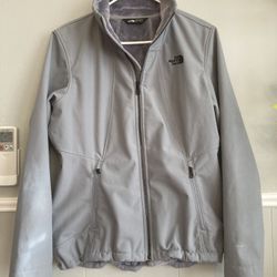 Women North Face Sherpa Lined Zip Jacket Large 