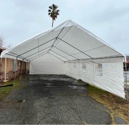 Table chairs tent