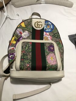 Gucci Flower Print Back Pack Authentic Nice!!!