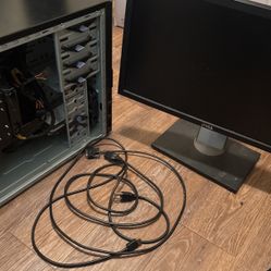 gaming pc + monitor 
