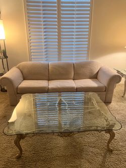 beige couch great condition
