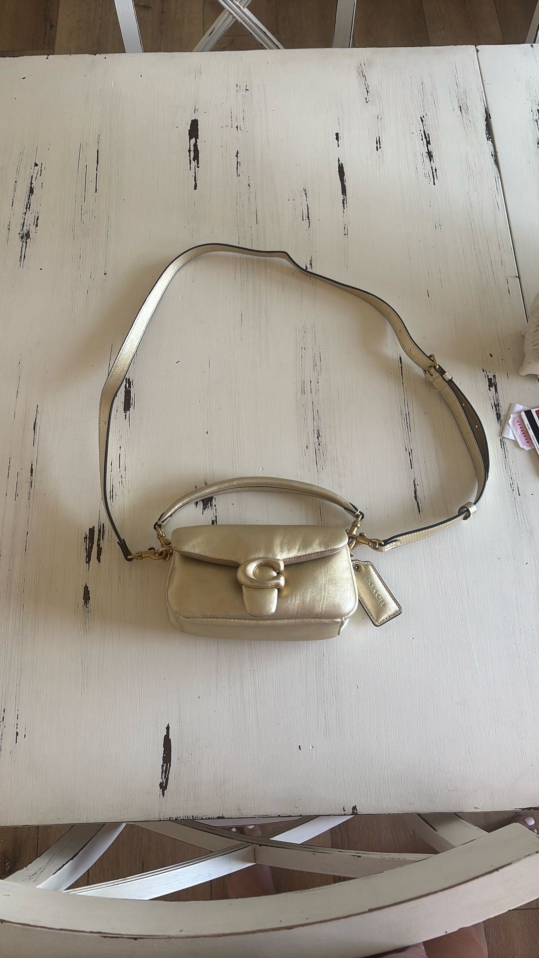 Coach Gold Pillow Tabby Shoulder/Crossbody Bag