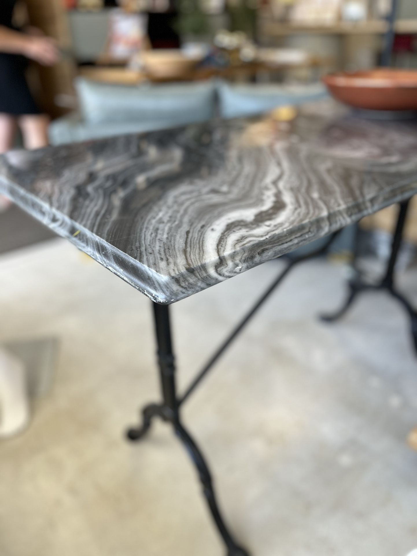 Marble Topped Side Table