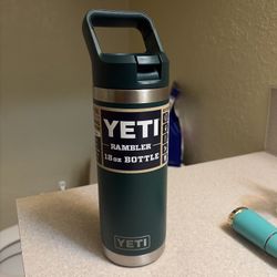 YETI Rambler 18oz Bottle w/ Straw Lid (Dark Forest Green) LIMITED EDITION!
