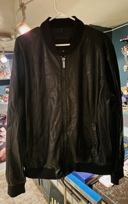 Structure Leather Jacket