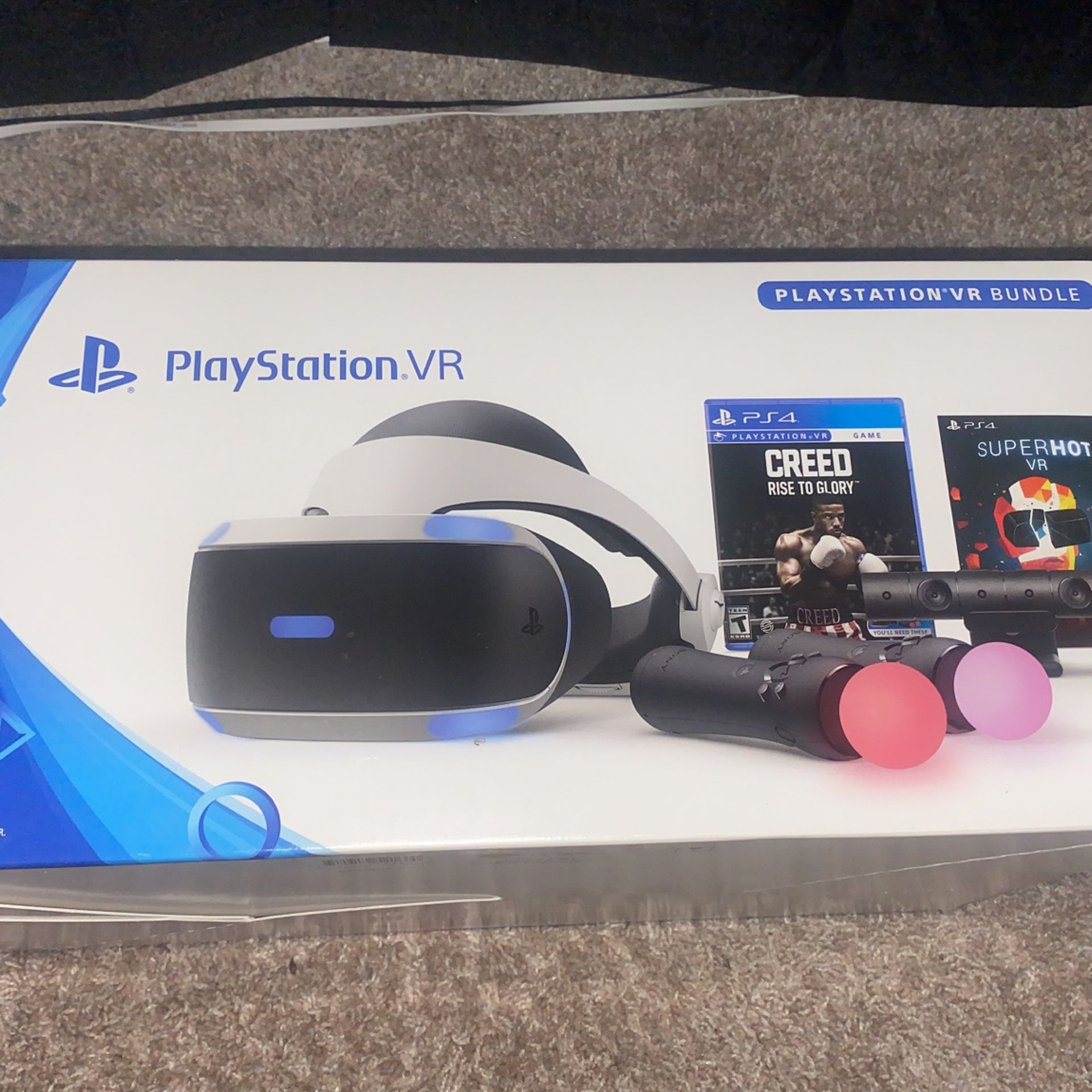 Ps Vr Comes With OEM Cords And Box.