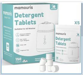 150PCS Official Detergent Cleaning Tablets: for Baby Brezza Grownsy Papablic Momfann Bottle Washer - Baby Bottle Washer Tablets for All Brands Bottles