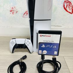 PlayStation 5 Slim - 1 TB Disc Version , Bonus 1 Game We Happy Few ( Used Very New )