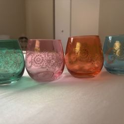 Colorful Glass Cups