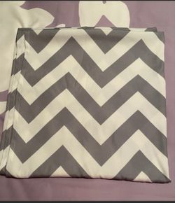 Grey and White chevron Shower curtain