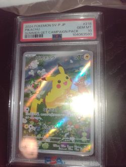Pikachu Japanese Promo PSA 10