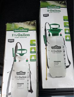 2 Groundwork pump sprayers