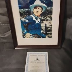 The Legend Gene Autry Hand Signed Photo