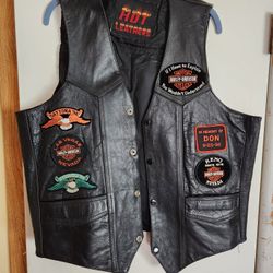Leather Vest From Sturgis Circa 90"s