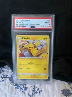 2021 Pokemon Mcdonald's Collection Pikachu #25 PSA 9