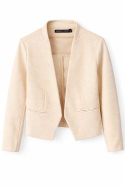 Amanda + Chelsea Girls Textured Open-Front Jacket – Size XS