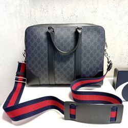 GUCCI Black Medium Briefcase 