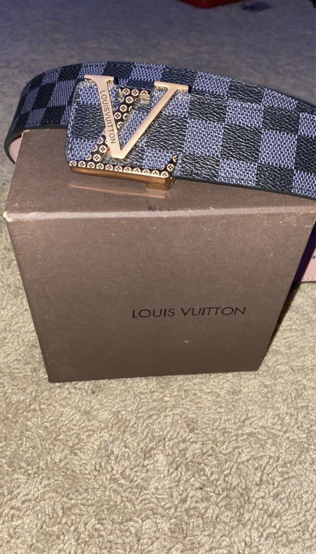 Louis Vuitton Belt (Black Checkered)