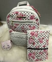 Diaper Bag Betsey Johnson With Changing Pad And Pacifier Holder