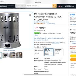 Mr. Heater Corporation Convection Heater, 30- 80K BTU/HR