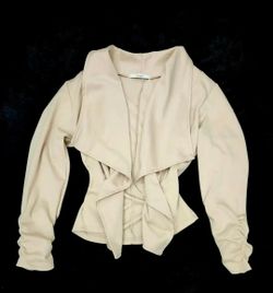✅️ Khaki Blazer Cardigan• Size S• Great Condition• $10firm