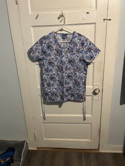 Floral Scrub Top