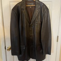 Men’s butter soft brown leather jacket