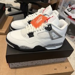 Air Jordan 4 Retro White Cement Size 9