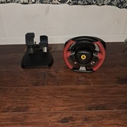 Thrustmaster Steering Wheel And Pedals For Xbox
