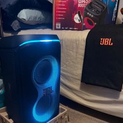 JBL (Partybox Live 120) Portable Bluetooth Speaker ~ Wireless Mic, LED Lights, Karaoke & Long Battery Life
